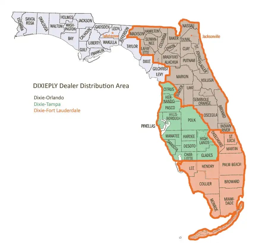 DIXIEPLY-Distribution-Map-FL-Dealer